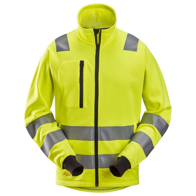 Snickers 8036 Hi Vis Class 2 3 Full Zip Jacket Hi Vis Yellow Main #colour_hi-vis-yellow