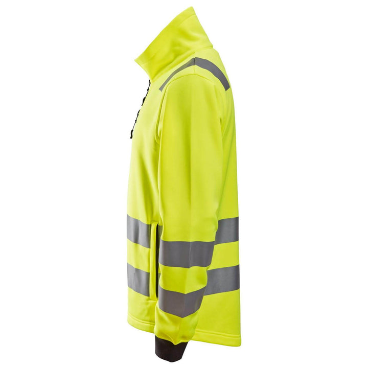 Snickers 8036 Hi Vis Class 2 3 Full Zip Jacket Hi Vis Yellow left #colour_hi-vis-yellow