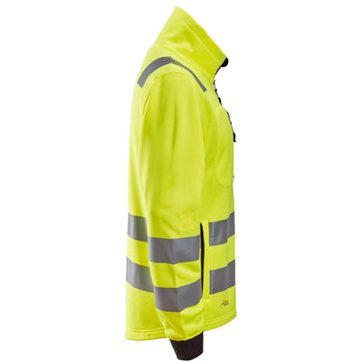 Snickers 8036 Hi Vis Class 2 3 Full Zip Jacket Hi Vis Yellow right #colour_hi-vis-yellow