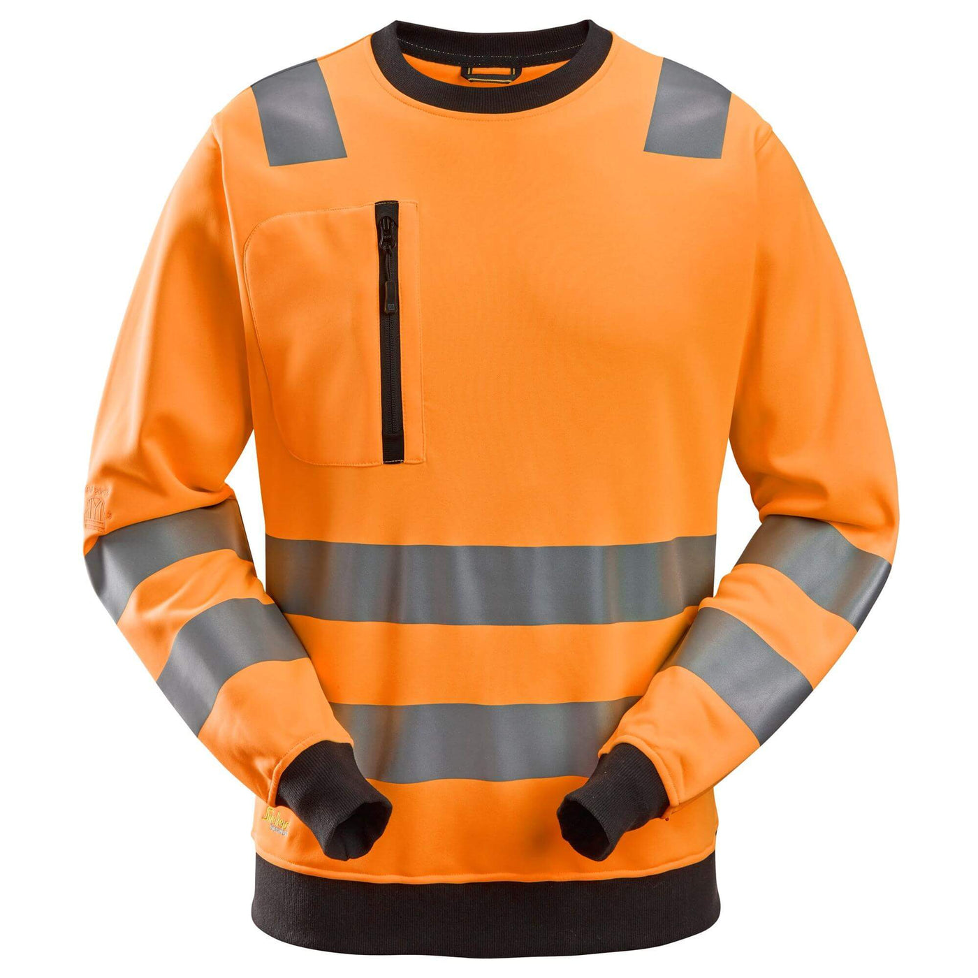 Snickers 8037 Hi Vis Sweatshirt Class 2 3 Hi Vis Orange Main #colour_hi-vis-orange