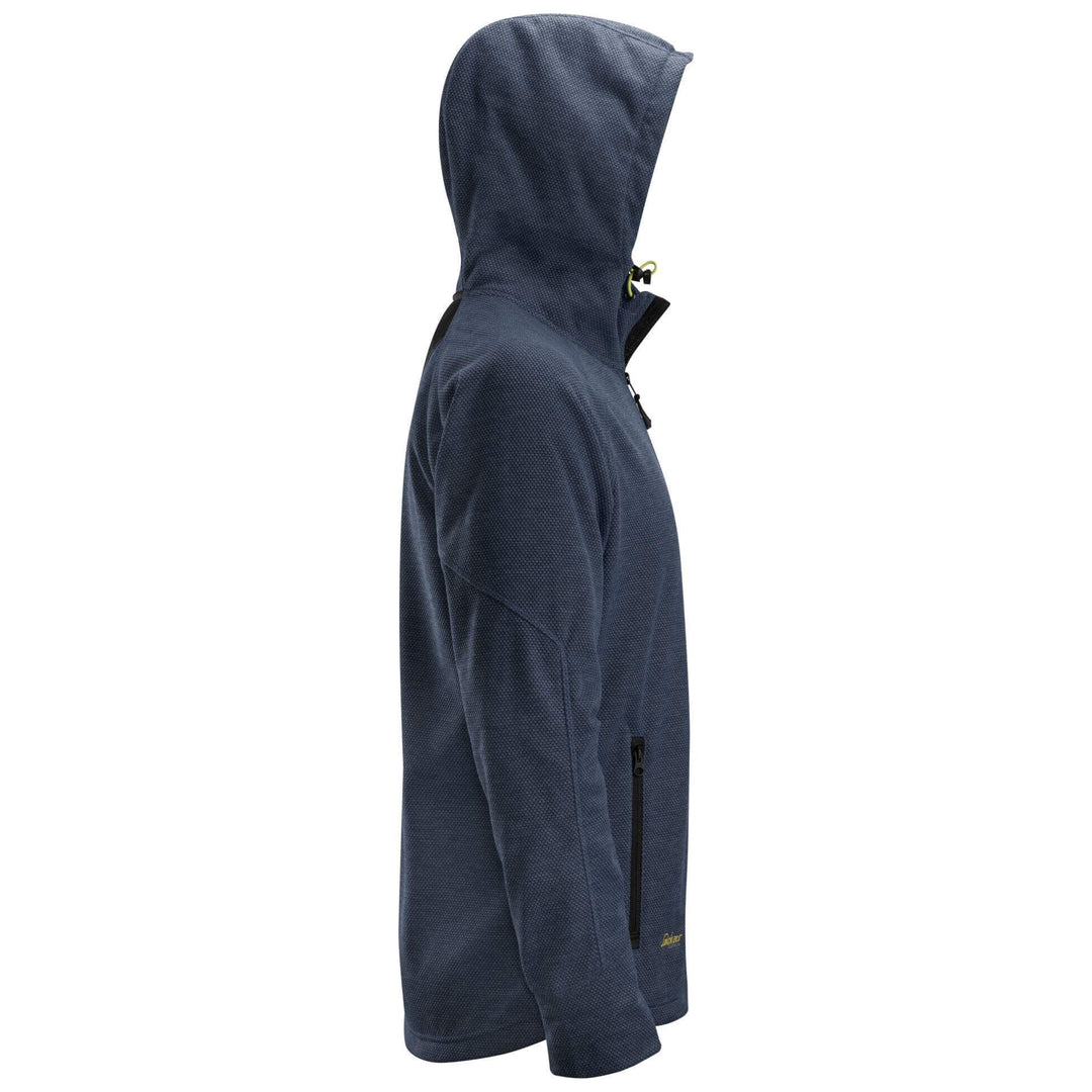 Snickers 8041 FlexiWork Fleece Hoodie Navy Black right #colour_navy-black