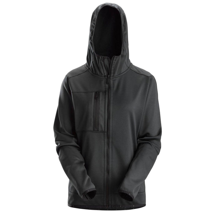 Snickers 8057 AllroundWork Womens Full Zip Hoodie Black Main #colour_black