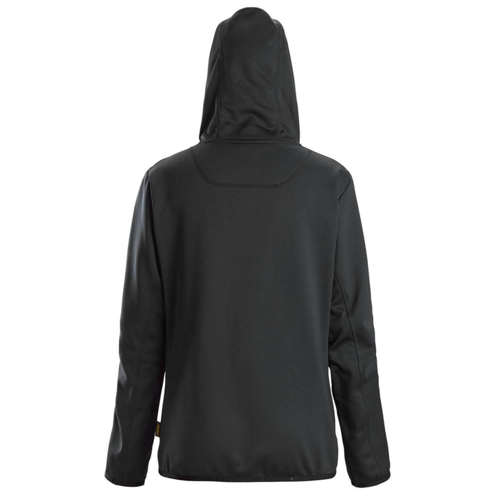 Snickers 8057 AllroundWork Womens Full Zip Hoodie Black back #colour_black