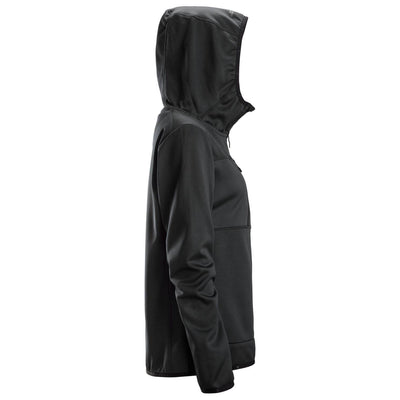 Snickers 8057 AllroundWork Womens Full Zip Hoodie Black right #colour_black