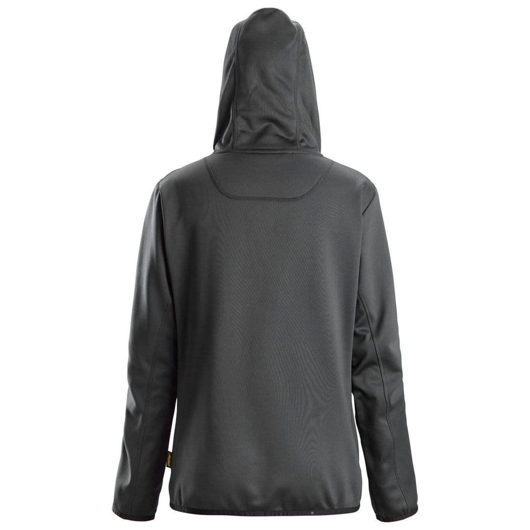 Snickers 8057 AllroundWork Womens Full Zip Hoodie Steel Grey back #colour_steel-grey