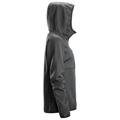 Snickers 8057 AllroundWork Womens Full Zip Hoodie Steel Grey right #colour_steel-grey