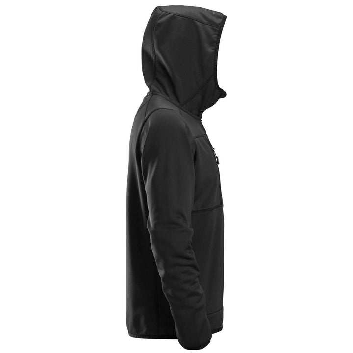 Snickers 8058 AllroundWork Full Zip Fleece Hoodie Black right #colour_black