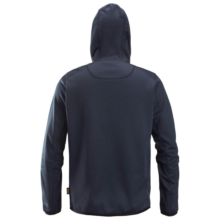 Snickers 8058 AllroundWork Full Zip Fleece Hoodie Navy back #colour_navy