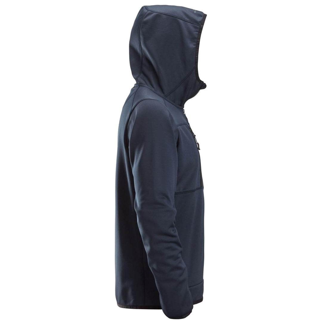 Snickers 8058 AllroundWork Full Zip Fleece Hoodie Navy right #colour_navy