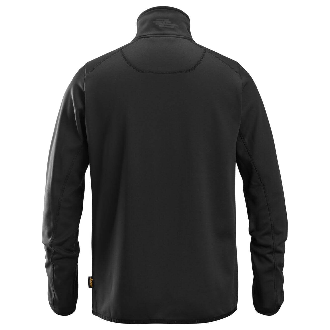 Snickers 8059 AllroundWork Full Zip Fleece Jacket Black back #colour_black