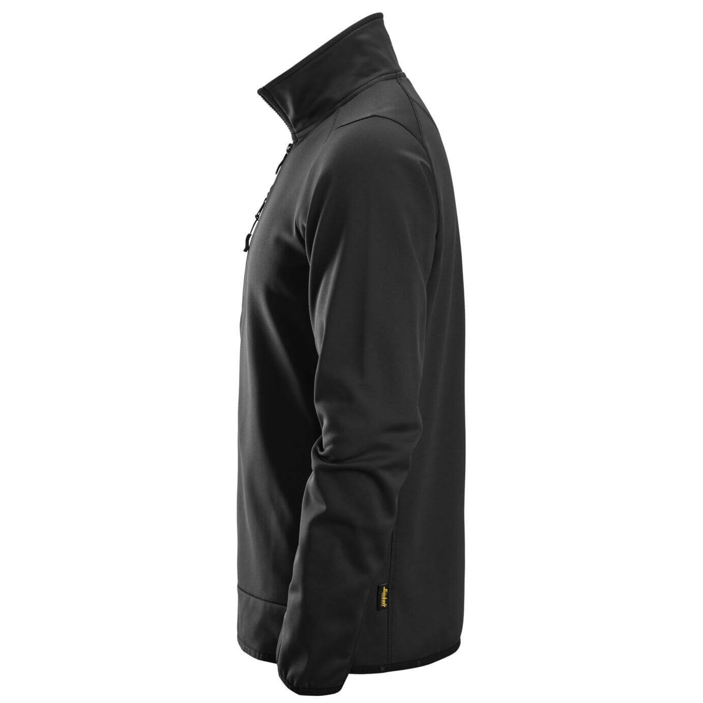 Snickers 8059 AllroundWork Full Zip Fleece Jacket Black left #colour_black