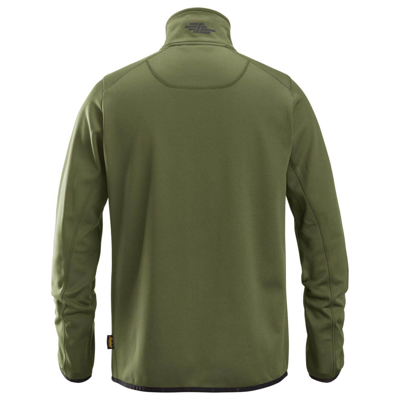 Snickers 8059 AllroundWork Full Zip Fleece Jacket Khaki Green back #colour_khaki-green