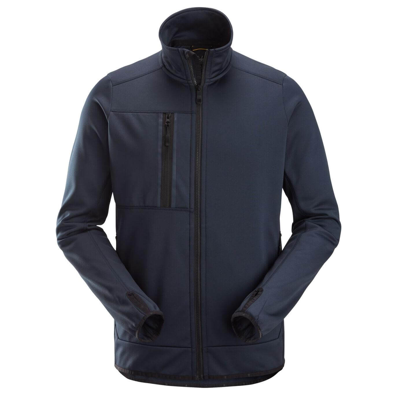 Snickers 8059 AllroundWork Full Zip Fleece Jacket Navy Main #colour_navy