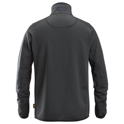 Snickers 8059 AllroundWork Full Zip Fleece Jacket Steel Grey back #colour_steel-grey
