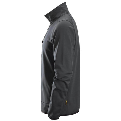 Snickers 8059 AllroundWork Full Zip Fleece Jacket Steel Grey left #colour_steel-grey