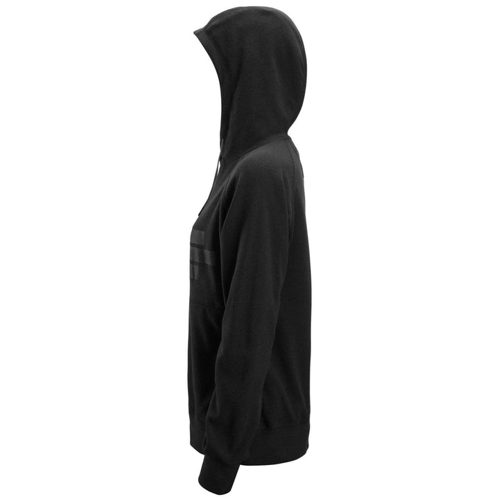 Snickers 8070 AllroundWork Womens Polartec Terry Hoodie Black left #colour_black