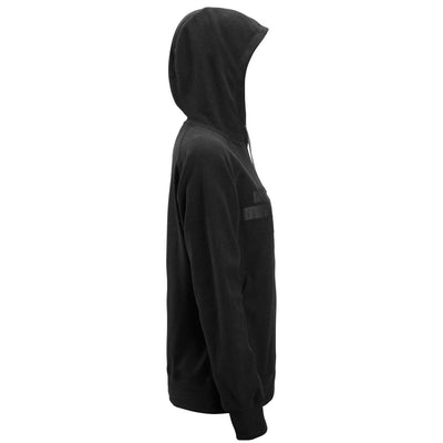 Snickers 8070 AllroundWork Womens Polartec Terry Hoodie Black right #colour_black