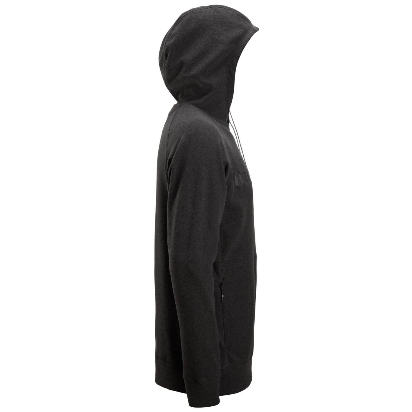 Snickers 8075 AllroundWork PolartecTerry Hoodie Black right #colour_black