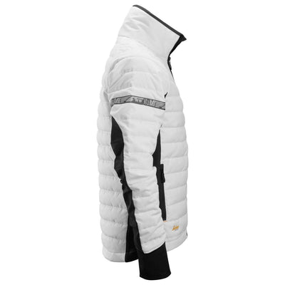 Snickers 8101 AllroundWork 37.5 Moisture Wicking Insulator Jacket White Black right #colour_white-black