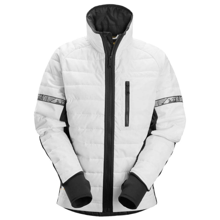 Snickers 8107 AllroundWork Womens 37.5 Moisture Wicking Insulator Jacket White Black Main #colour_white-black