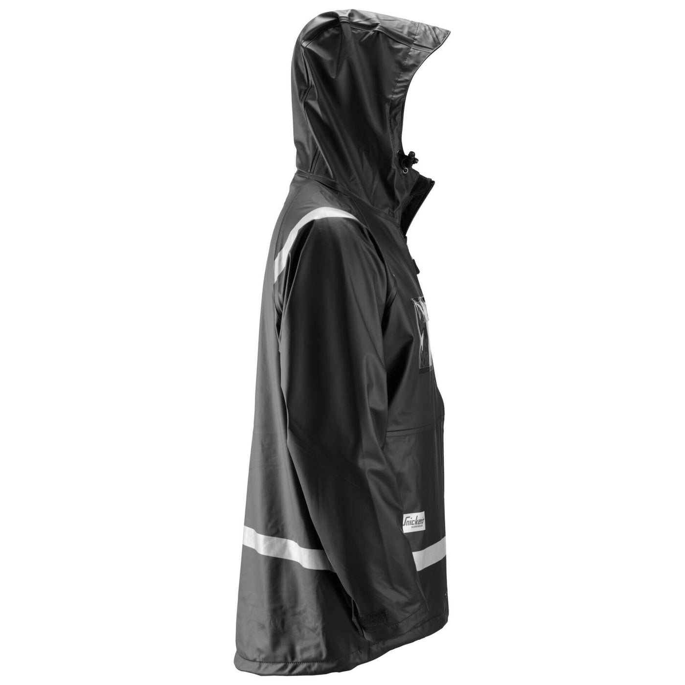 Snickers 8200 Waterproof Rain Jacket PU Black right #colour_black