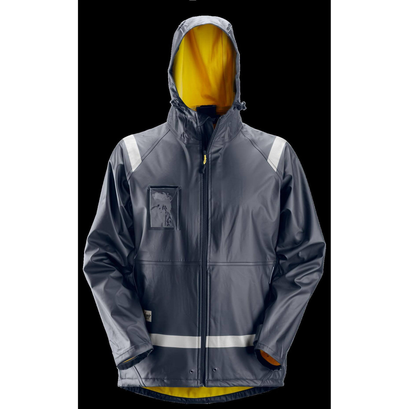 Snickers 8200 Waterproof Rain Jacket PU Navy Main #colour_navy