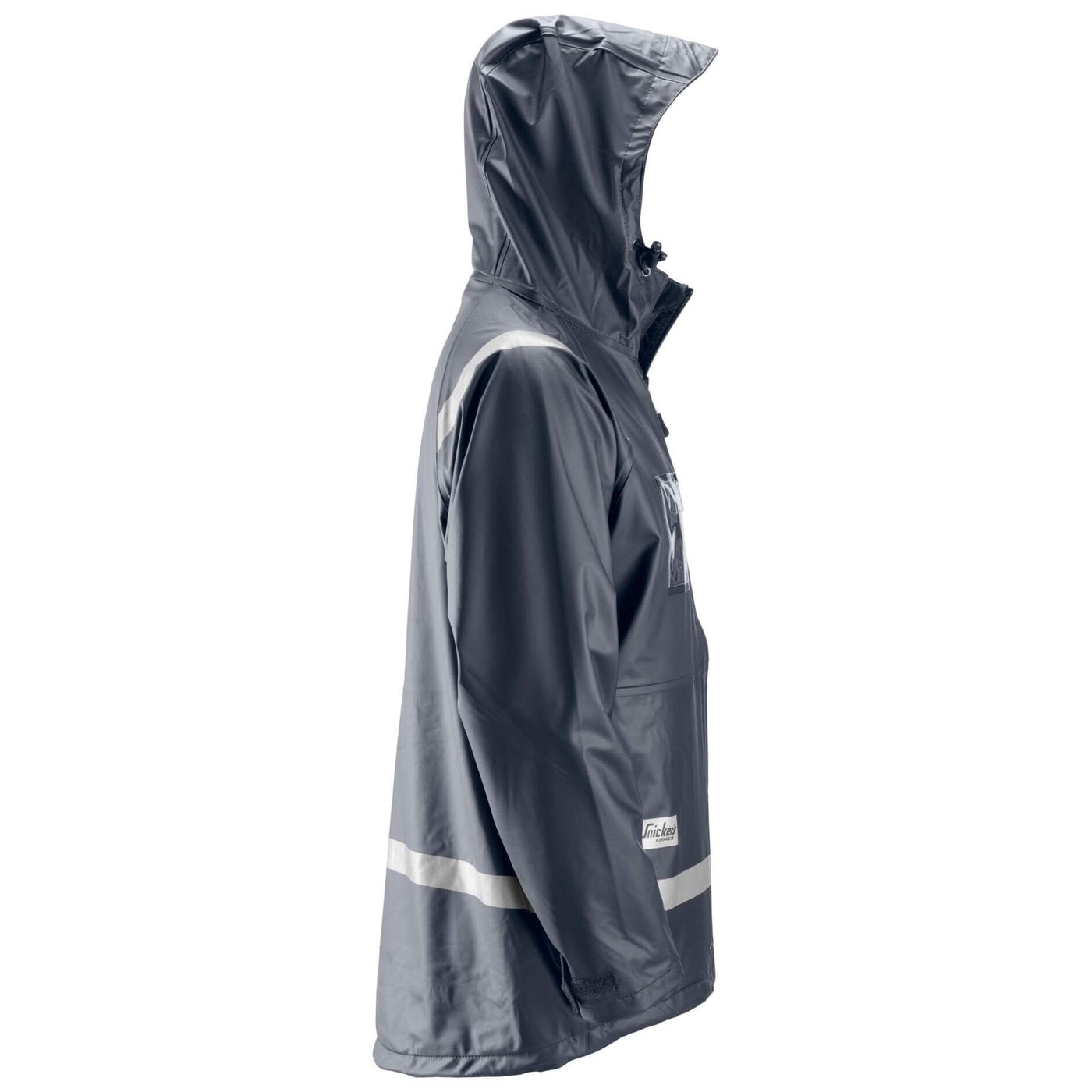 Snickers 8200 Waterproof Rain Jacket PU Navy right #colour_navy