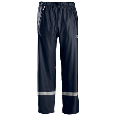 Snickers 8201 Waterproof Rain Trousers PU Navy 3057644 #colour_navy