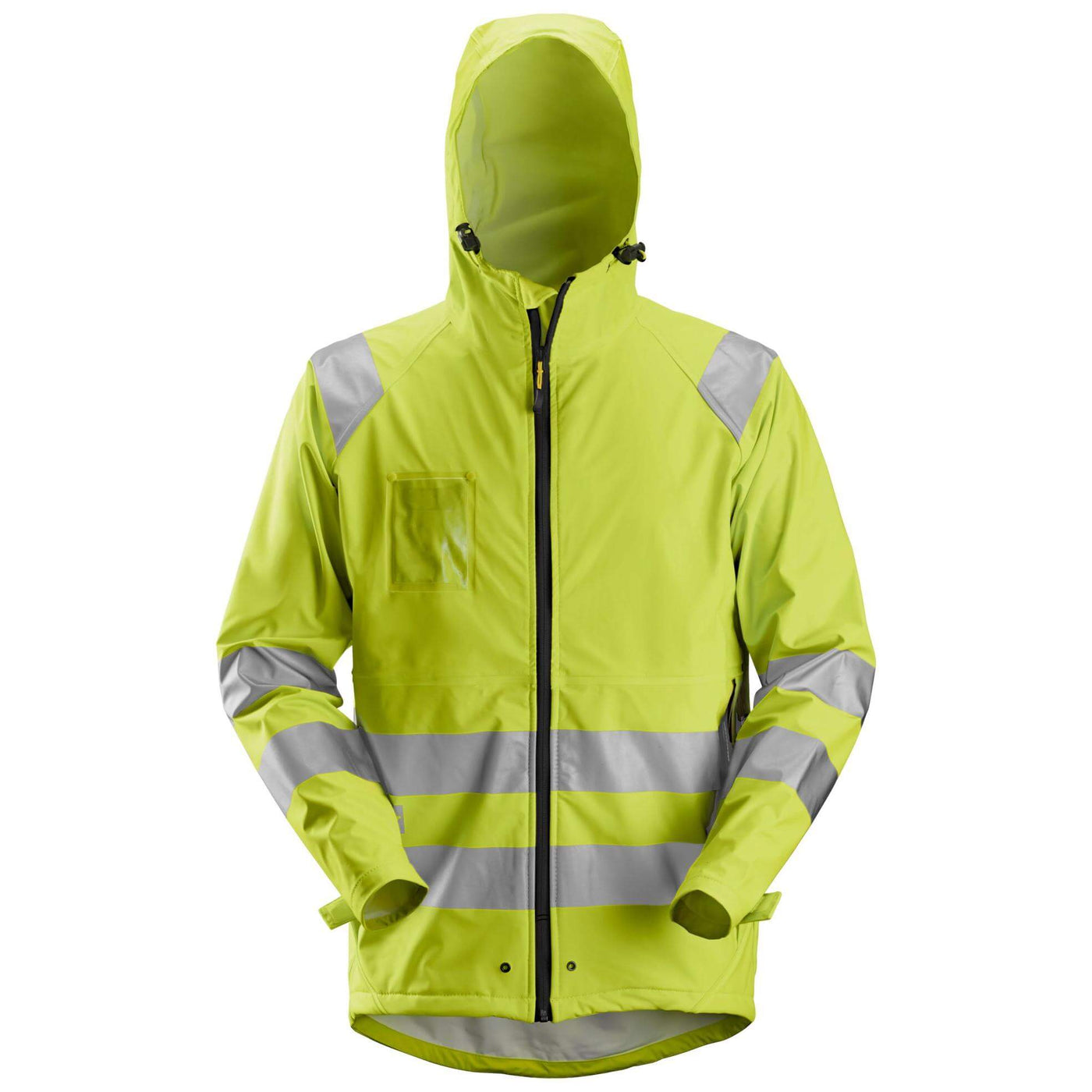 Snickers 8233 Hi Vis Waterproof PU Rain Jacket Class 3 Hi Vis Yellow 3121625 #colour_hi-vis-yellow