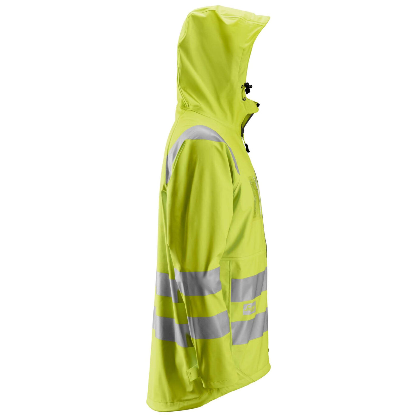Snickers 8233 Hi Vis Waterproof PU Rain Jacket Class 3 Hi Vis Yellow right #colour_hi-vis-yellow