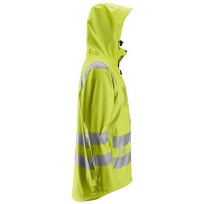 Snickers 8233 Hi Vis Waterproof PU Rain Jacket Class 3 Hi Vis Yellow right #colour_hi-vis-yellow