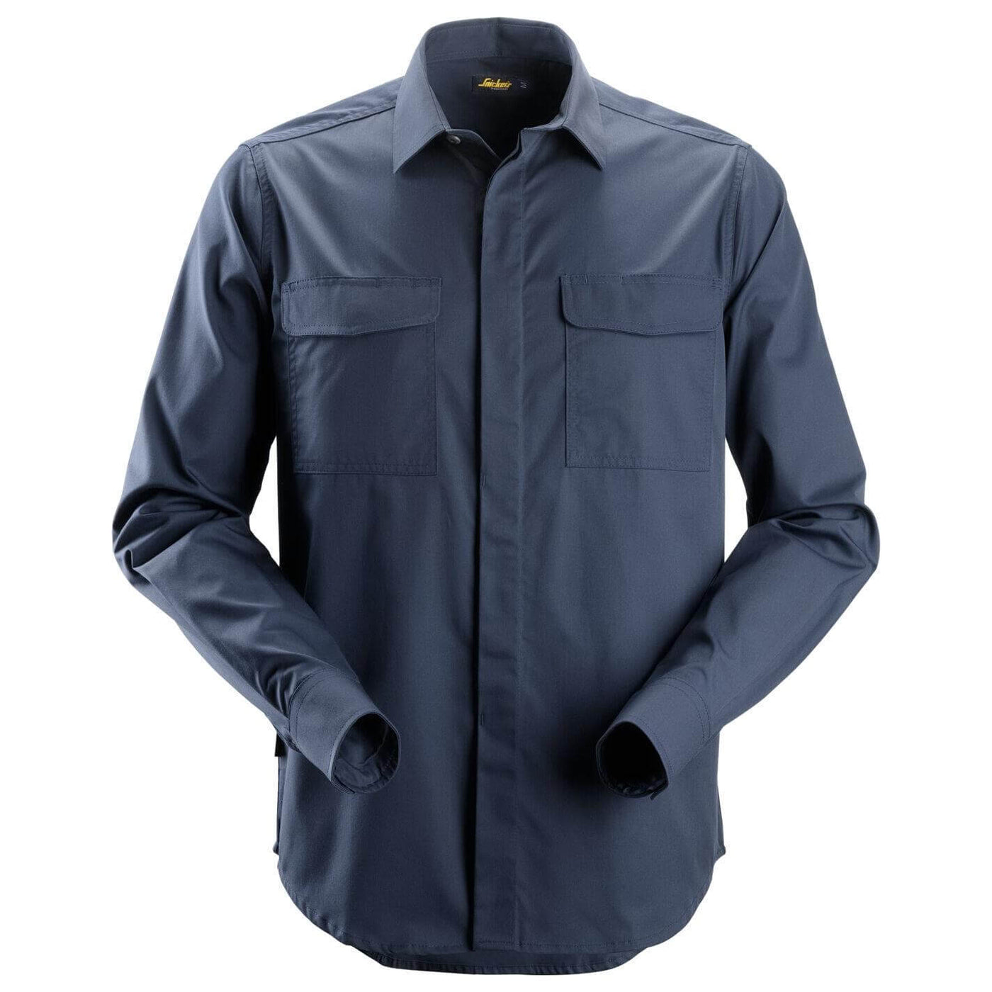 Snickers 8510 Service Long Sleeve Shirt Navy Main #colour_navy