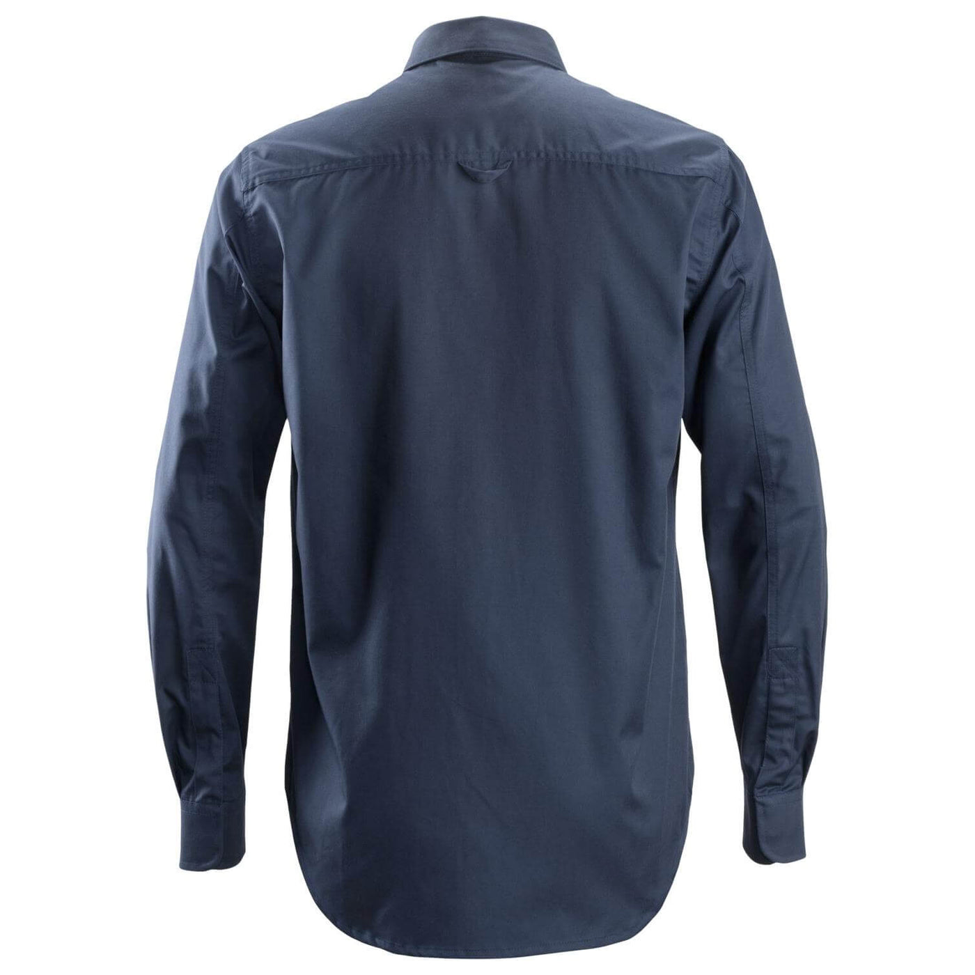 Snickers 8510 Service Long Sleeve Shirt Navy back #colour_navy
