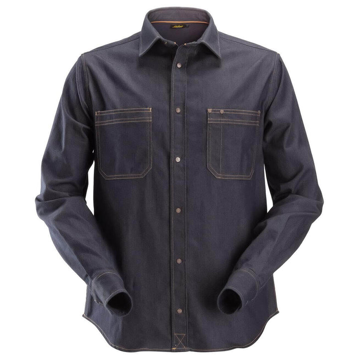 Snickers 8555 AllroundWork Denim Shirt Denim Main #colour_denim