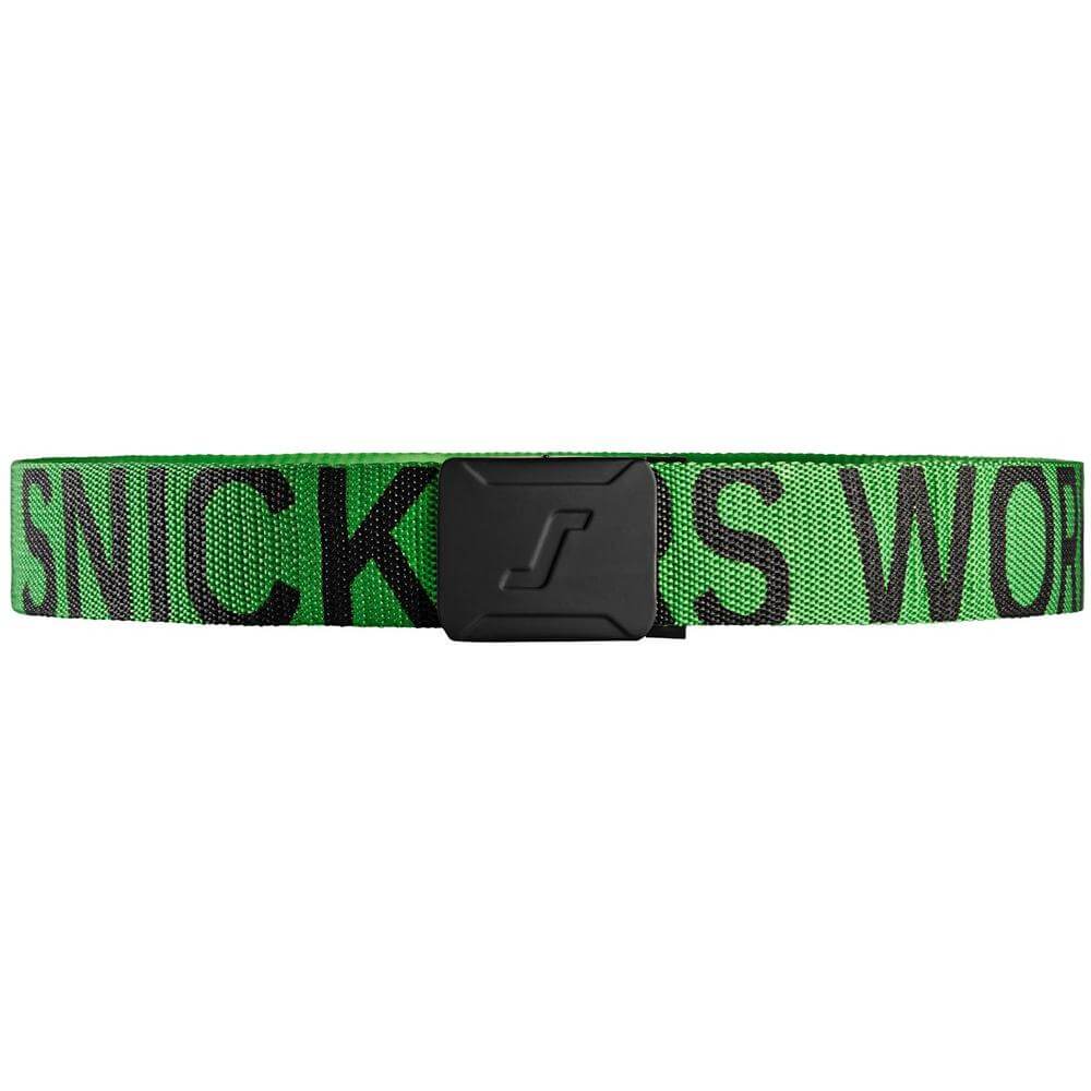 Snickers 9004 Durable Logo Belt Apple Green Black Main #colour_apple-green-black