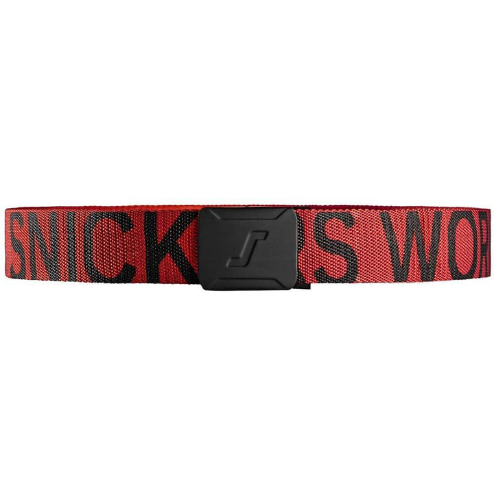 Snickers 9004 Durable Logo Belt Chili Red Black Main #colour_chili-red-black