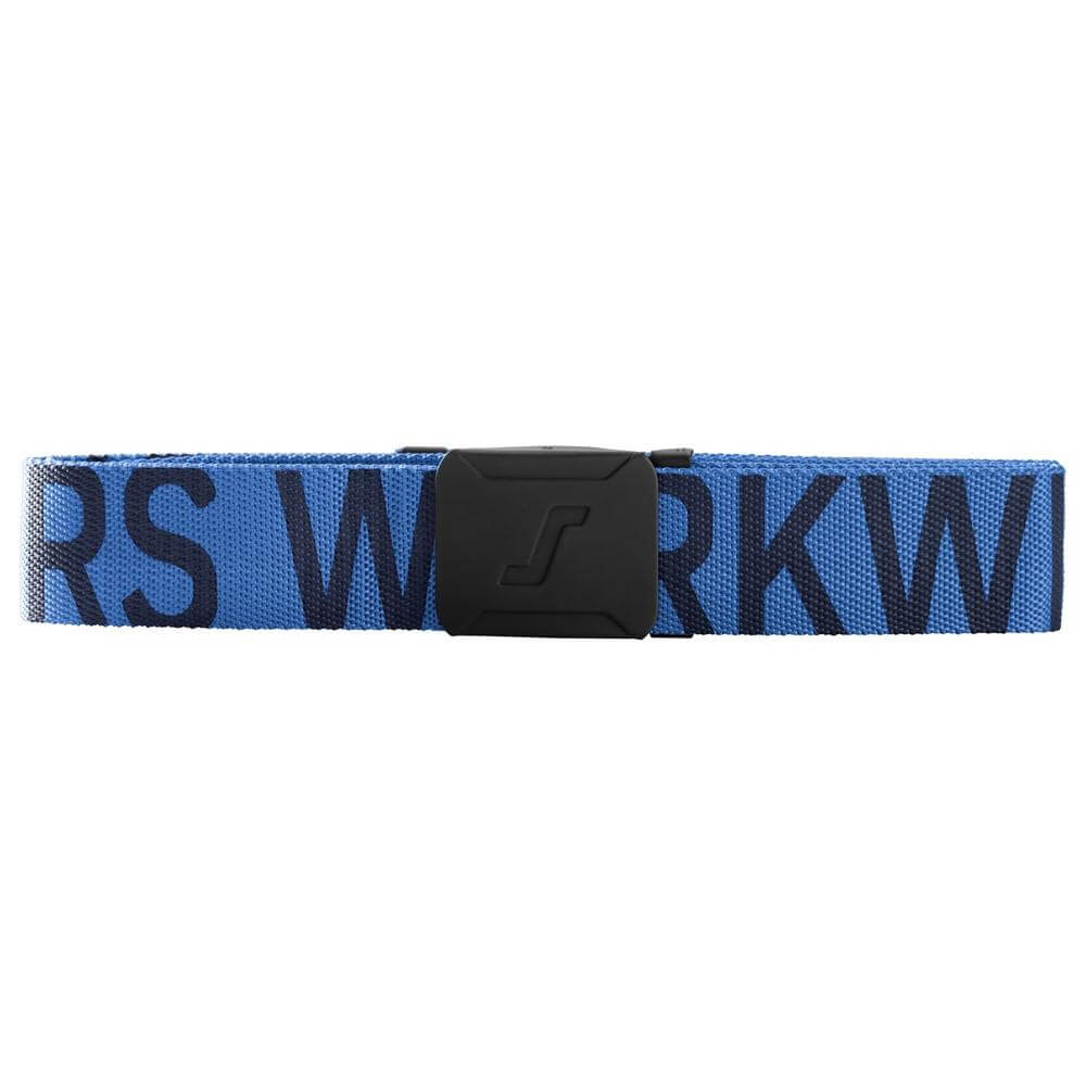Snickers 9004 Durable Logo Belt True Blue Black Main #colour_true-blue-black