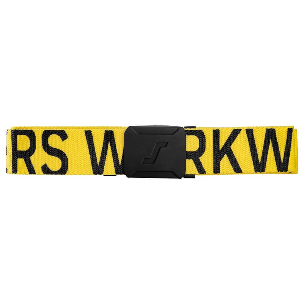 Snickers 9004 Durable Logo Belt Yellow Black Main #colour_yellow-black