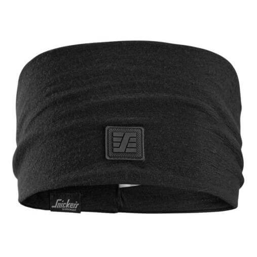 Snickers 9019 Merino Wool Headband Black Main #colour_black