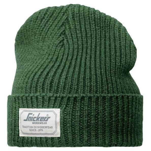 Snickers 9023 AllroundWork Fisherman Beanie Forest Green Main #colour_forest-green