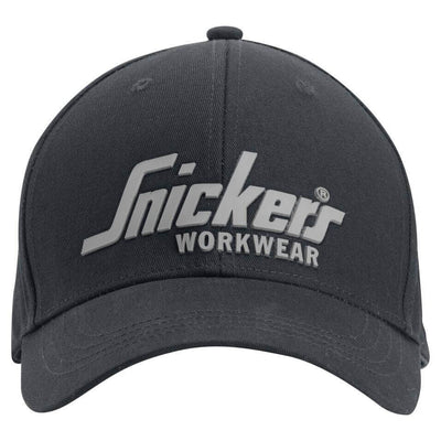 Snickers 9041 Logo Cap Black Black Main #colour_black-black