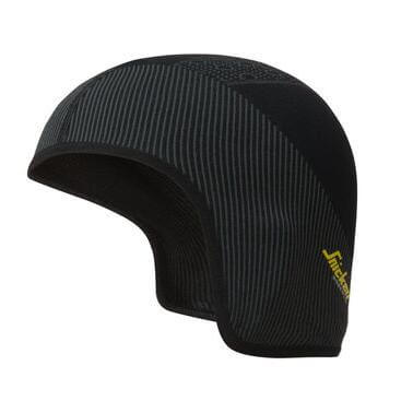 Snickers 9053 FlexiWork Seamless Helmet Liner Black Grey Main #colour_black-grey