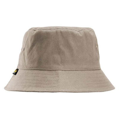 Snickers 9072 LiteWork Sun Protection Bucket Hat Khaki back #colour_khaki