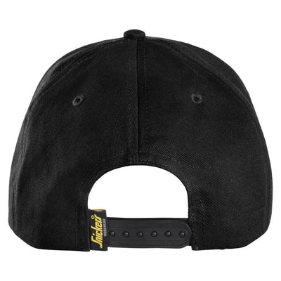 Snickers 9079 AllroundWork Cap Black Black back #colour_black-black