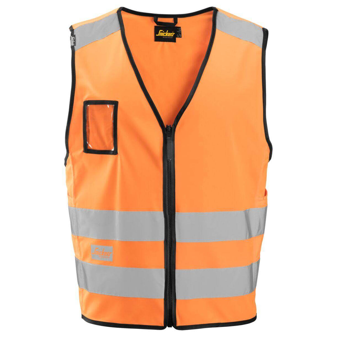 Snickers 9153 Hi Vis Vest Class 2 Hi Vis Orange 3121622 #colour_hi-vis-orange