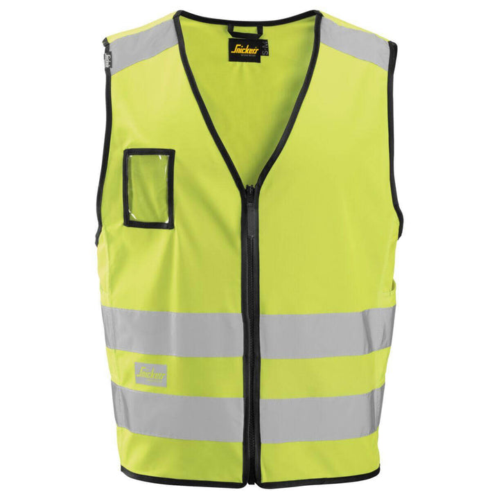 Snickers 9153 Hi Vis Vest Class 2 Hi Vis Yellow 3121627 #colour_hi-vis-yellow