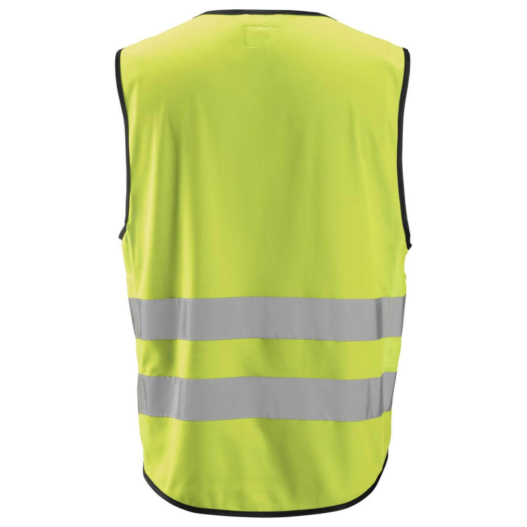 Snickers 9153 Hi Vis Vest Class 2 Hi Vis Yellow back #colour_hi-vis-yellow