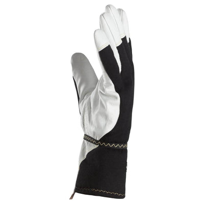 Snickers 9361 ProtecWork Insulated Flame Retardant and Arc Protection Gloves White Black left #colour_white-black