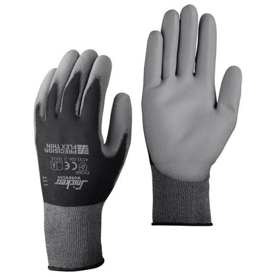 Snickers 9389 Precision Flex Light Breathable Gloves 100 pairs Black Rock Grey Main #colour_black-rock-grey