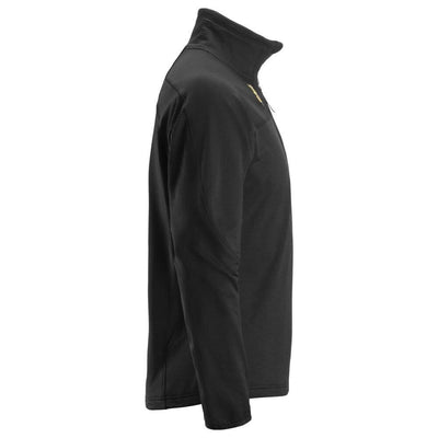 Snickers 9435 Body Mapping Half Zip Micro Fleece Pullover Black right #colour_black
